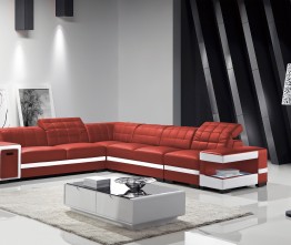 cervena sedaci souprava